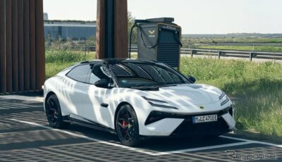 ロータスのハイパーEV『エメヤ』、443kWピーク充電で世界最速級の充電性能実証…電池の8割の充電を13分で