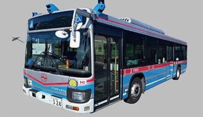 自動運転車両向けに改造した京浜急行バス保有のいすゞエルガ