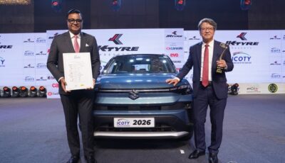 スズキ・ビクトリスがインドの「Indian Car of the Year(ICOTY)2026」を受賞