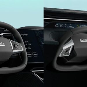 オートリブが開発した格納式ステアリングホイール