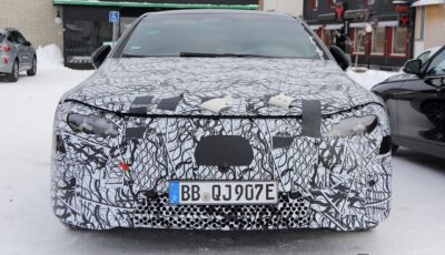 メルセデスベンツ EQS 改良新型のプロトタイプ