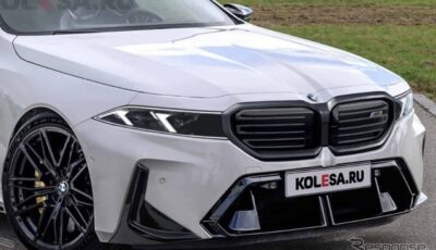 BMW M5 改良新型の予想CG。クラシックグリル仕様