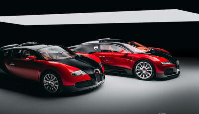 ブガッティ ヴェイロン（左）とF.K.P.オマージュ（右）
