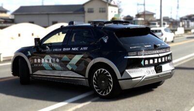 実証で使用するタクシー。ヒョンデ・アイオニック5