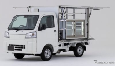 モジュール式移動スーパー車両『いちばキャビン』