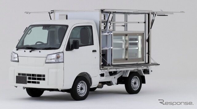 モジュール式移動スーパー車両『いちばキャビン』