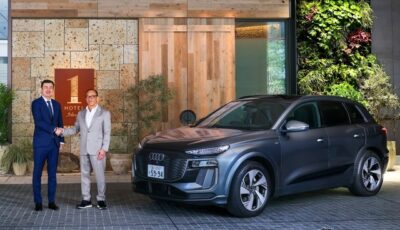 アウディ『Q6 e-tron』が日本初進出のサステナブルホテル「1 Hotel Tokyo」に常駐