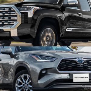 トヨタから輸入販売される『タンドラ』（上）と『ハイランダー』（下）