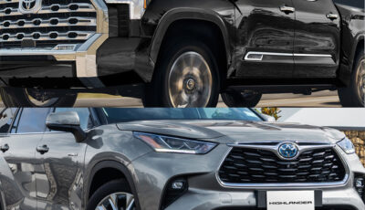 トヨタから輸入販売される『タンドラ』（上）と『ハイランダー』（下）