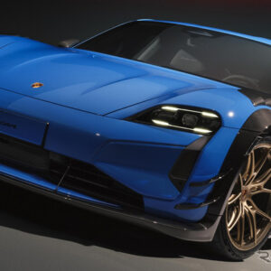 ポルシェ「タイカン・ターボGT（バイザッハ・パッケージ）」の「マンタイ・キット」装着車
