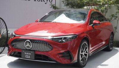 メルセデスベンツ CLA 新型（写真はHEV仕様。Mercedes-Benz Studio Tokyo）